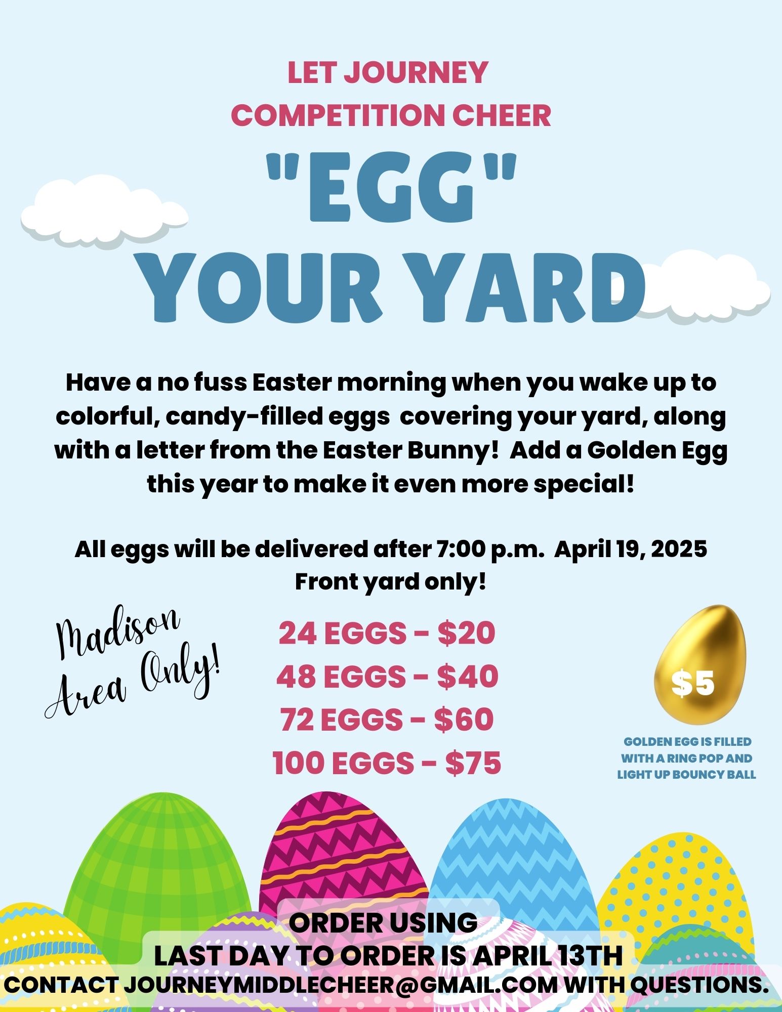 \"Egg\" Your Yard - Journey Competition Cheer